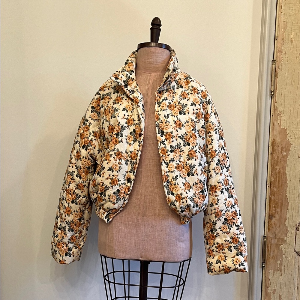 Floral Bomber Jacket